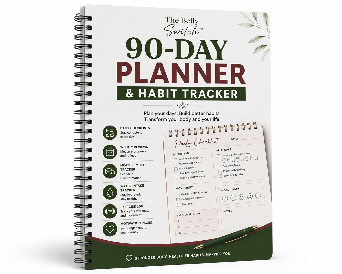 The Belly Switch™ 90-Day Planner & Habit Tracker